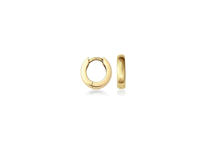 Gold Plated | Plain Hoop Earrings